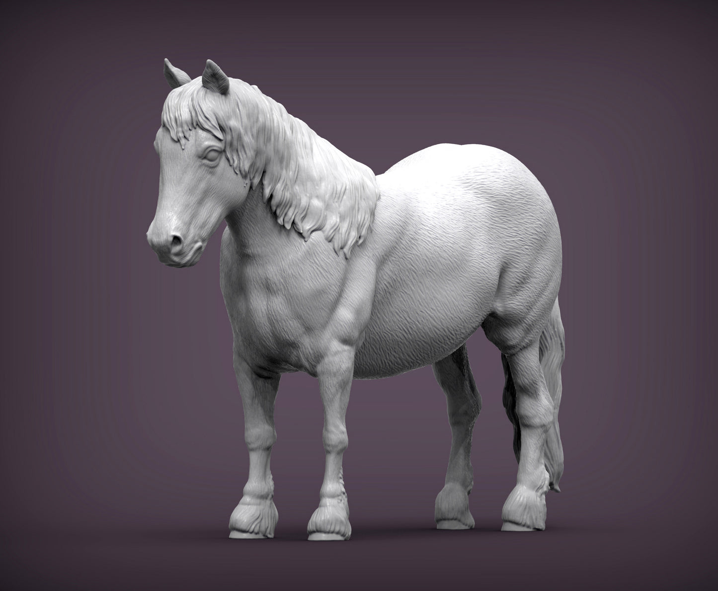 Pony – Unpainted 3D Print | ABS White Resin