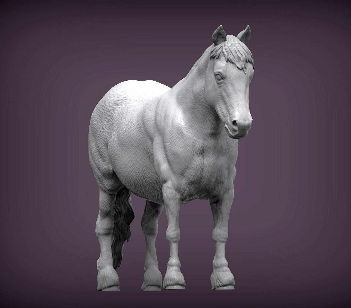 Pony – Unpainted 3D Print | ABS White Resin